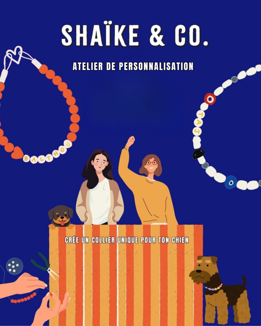 Réservez votre atelier de création avec Shaïke and Co